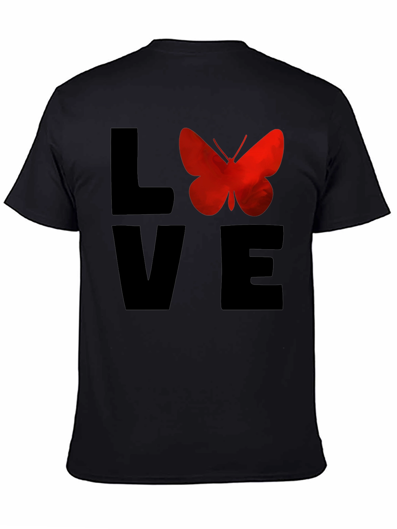 Love Butterfly Graphic Tee - Soft Cotton T-Shirt