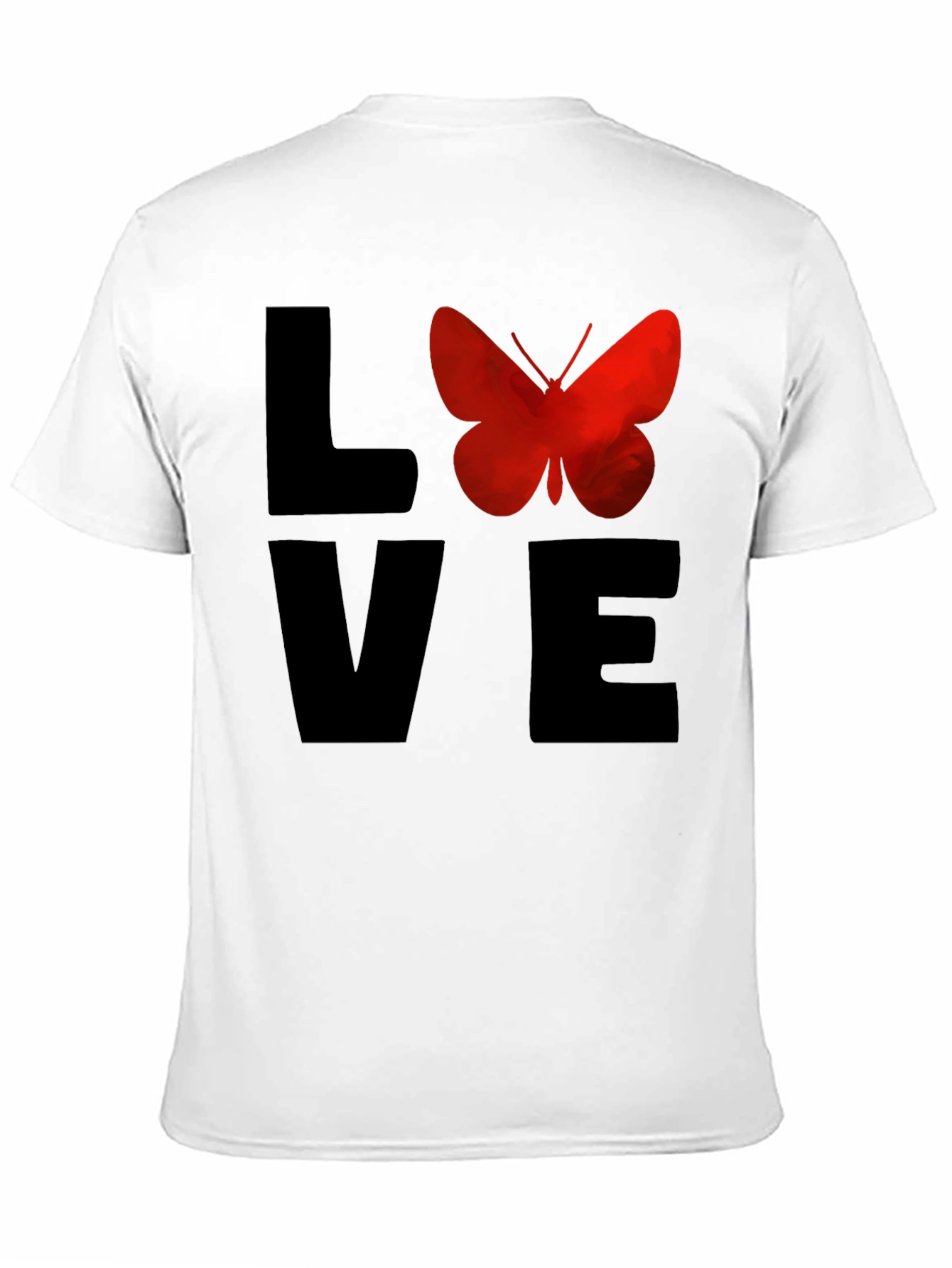 Love Butterfly Graphic Tee - Soft Cotton T-Shirt