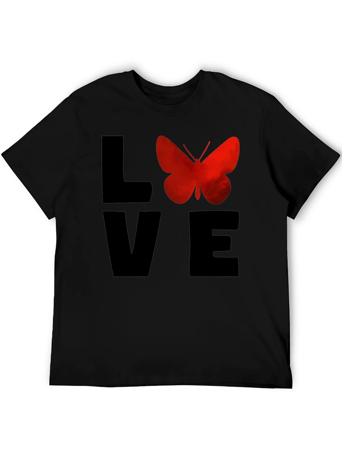 Love Butterfly Graphic Tee - Soft Cotton T-Shirt