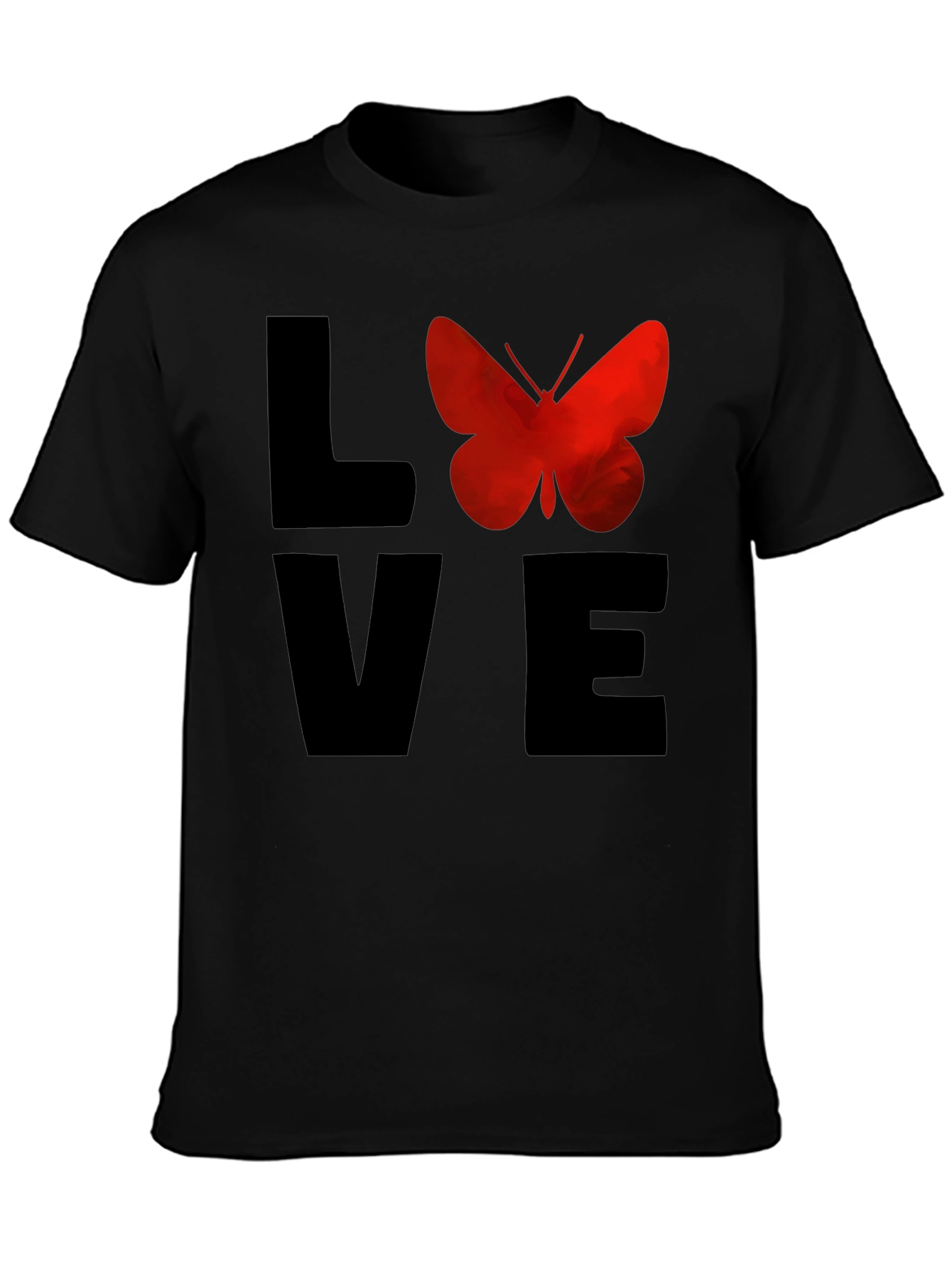 Love Butterfly Graphic Tee - Soft Cotton T-Shirt