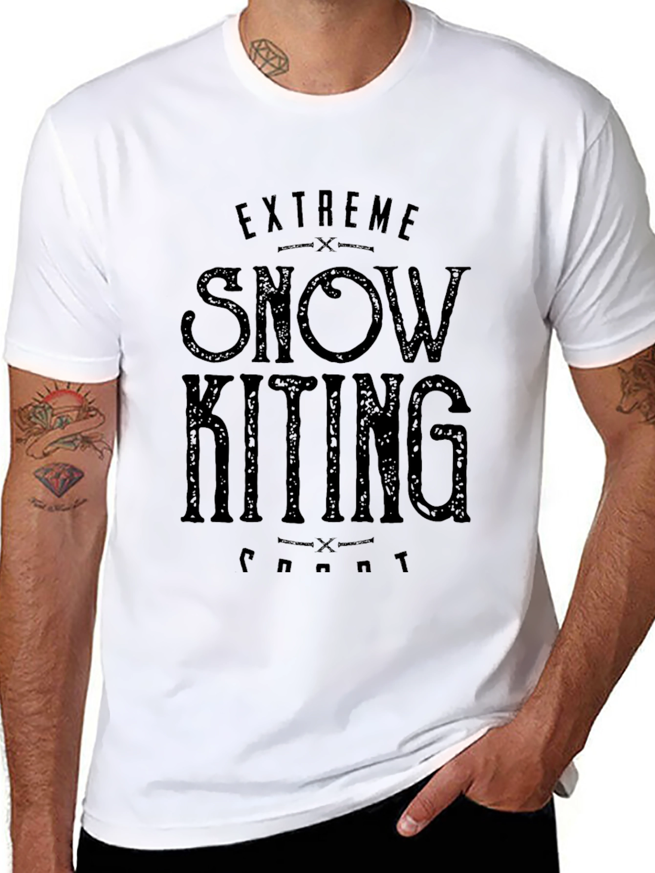 Extreme Snow Kiting Sport T-Shirt
