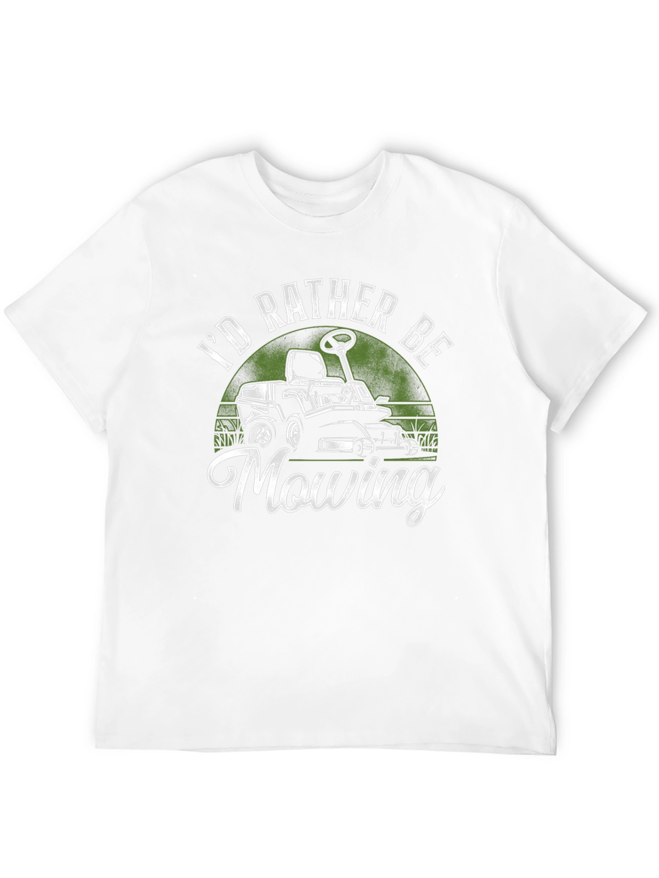 Id Rather Be Mowing Graphic Tee