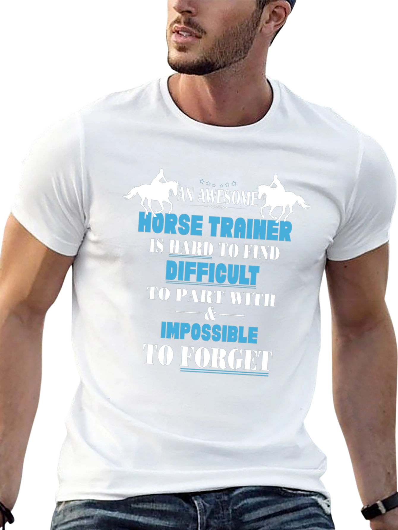 Awesome Horse Trainer Graphic T-Shirt