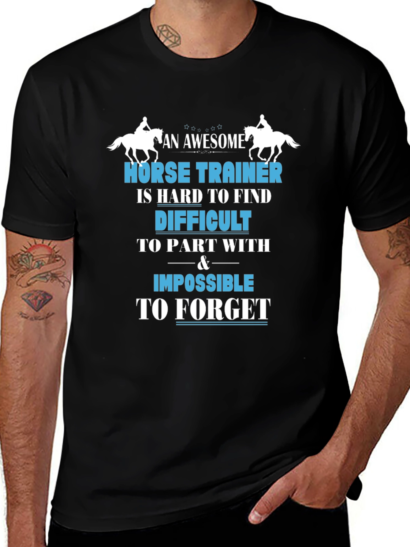 Awesome Horse Trainer Graphic T-Shirt