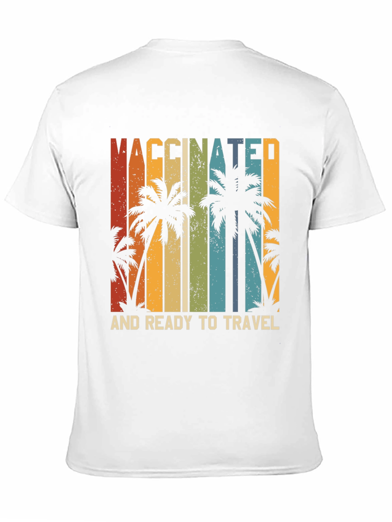 Vaccinated and Ready to Travel Palm Tree T-Shirt