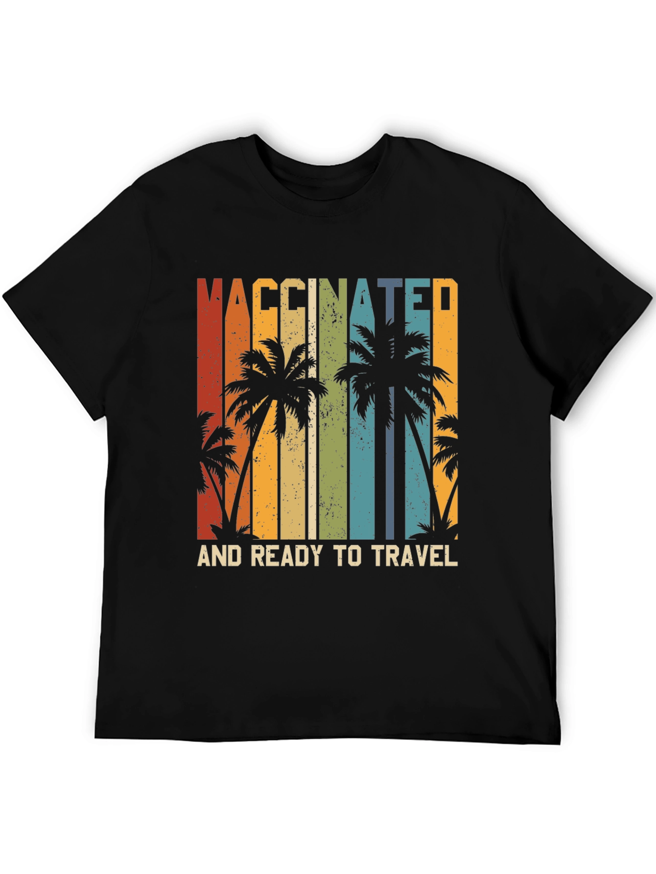 Vaccinated and Ready to Travel Palm Tree T-Shirt