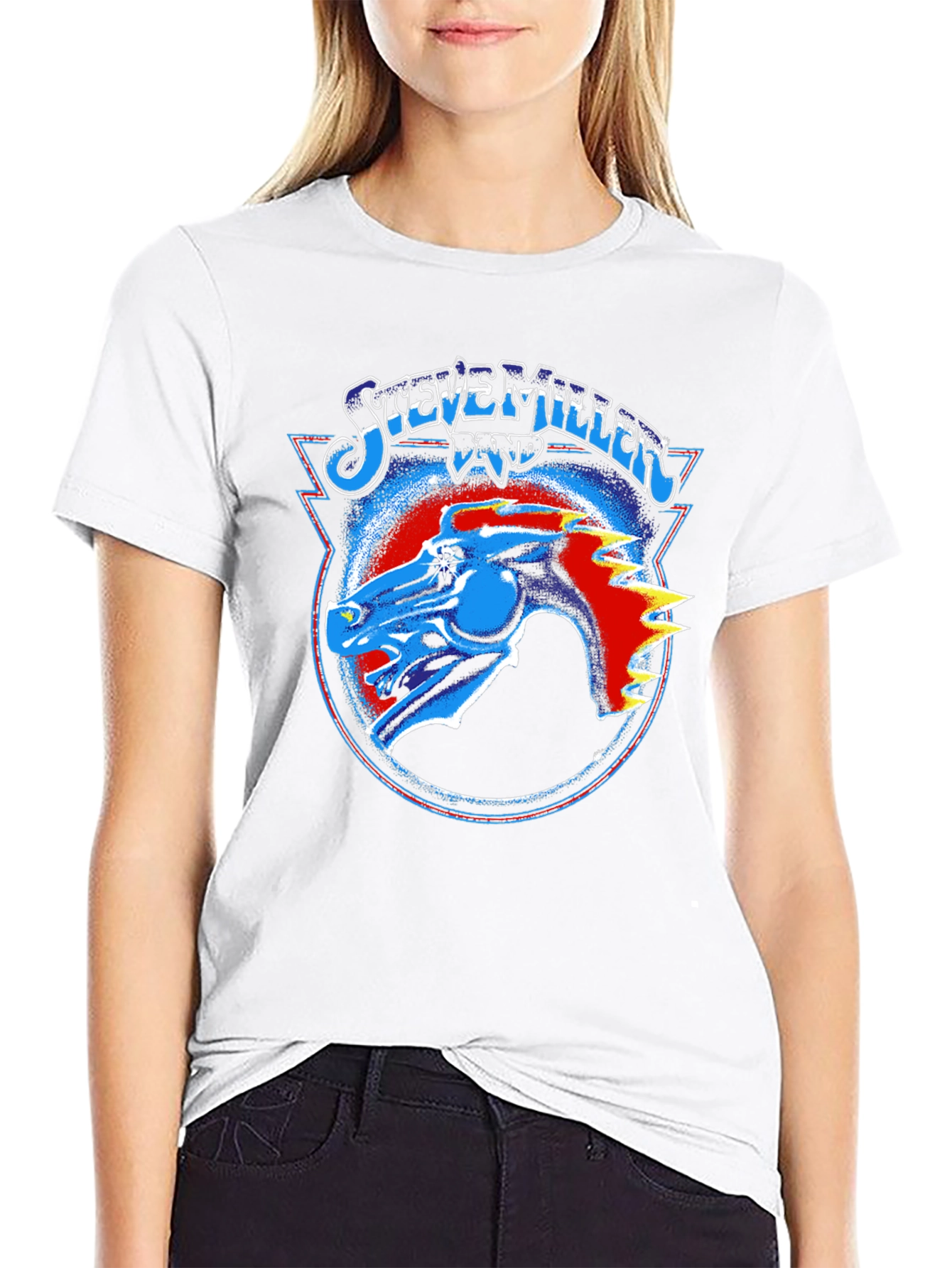 Steve Miller Band Graphic Tee - Black Cotton T-Shirt