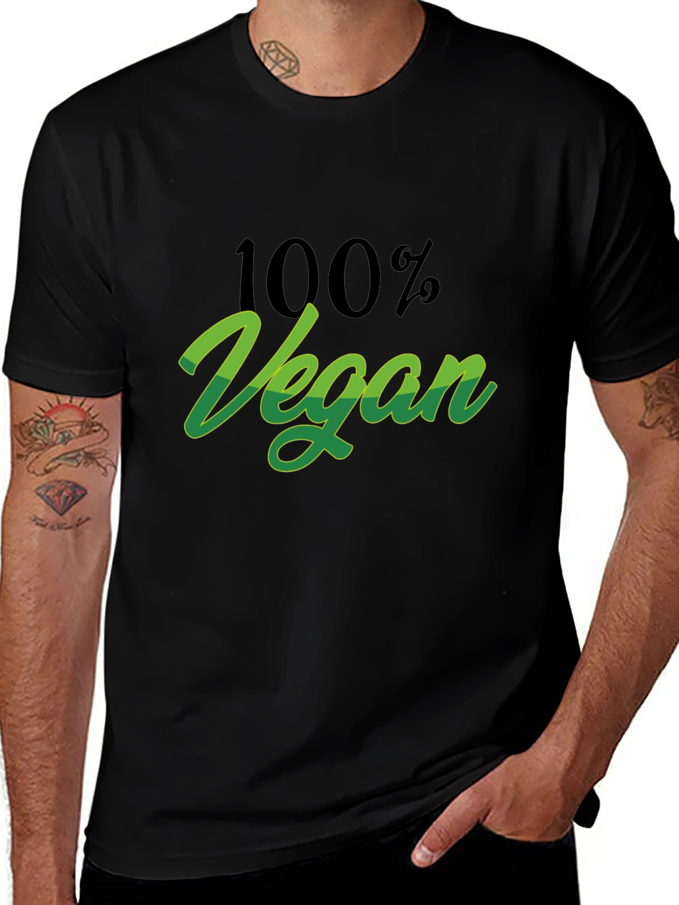 100% Vegan Graphic Tee - Stylish & Comfortable
