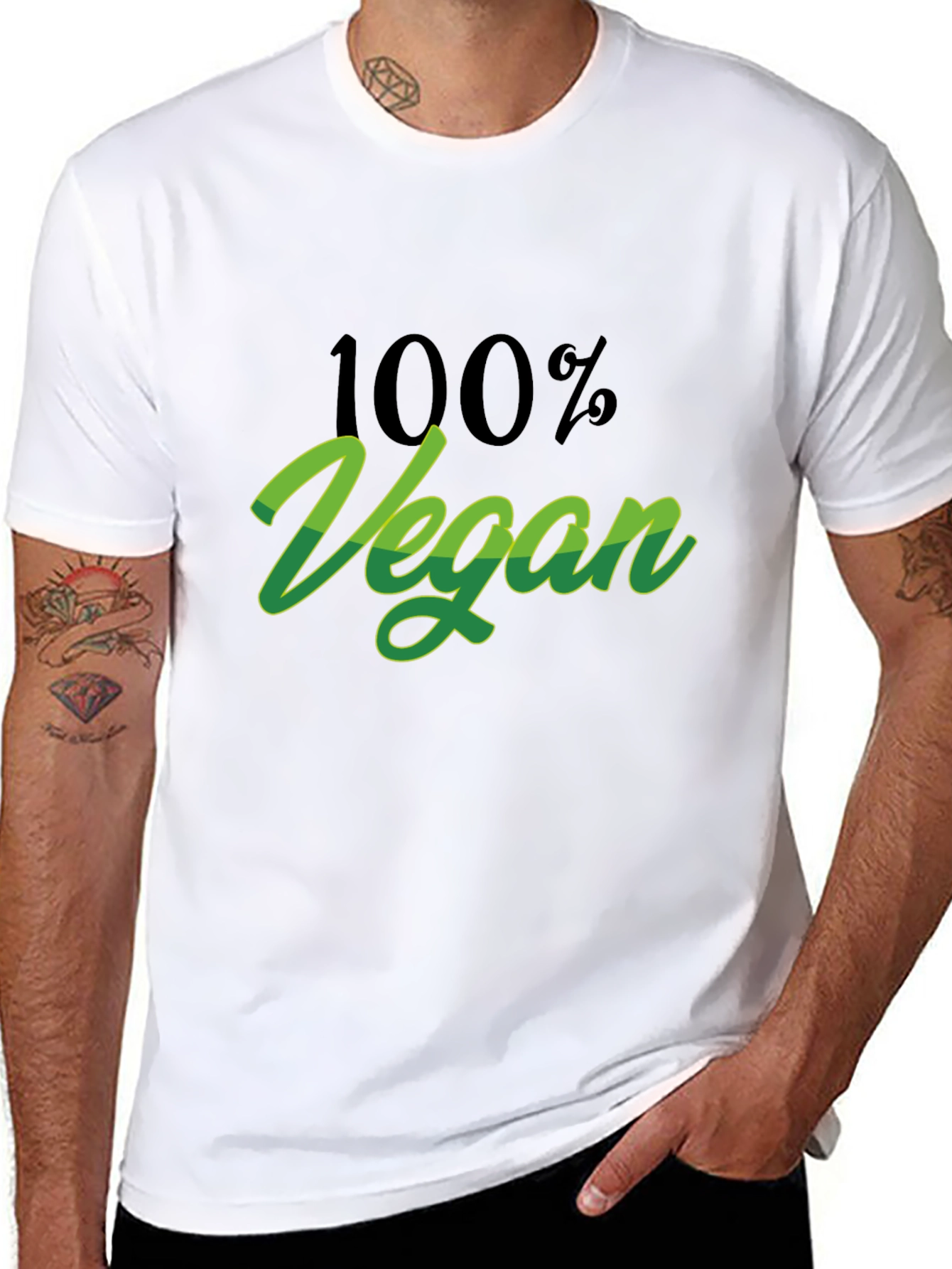 100% Vegan Graphic Tee - Stylish & Comfortable