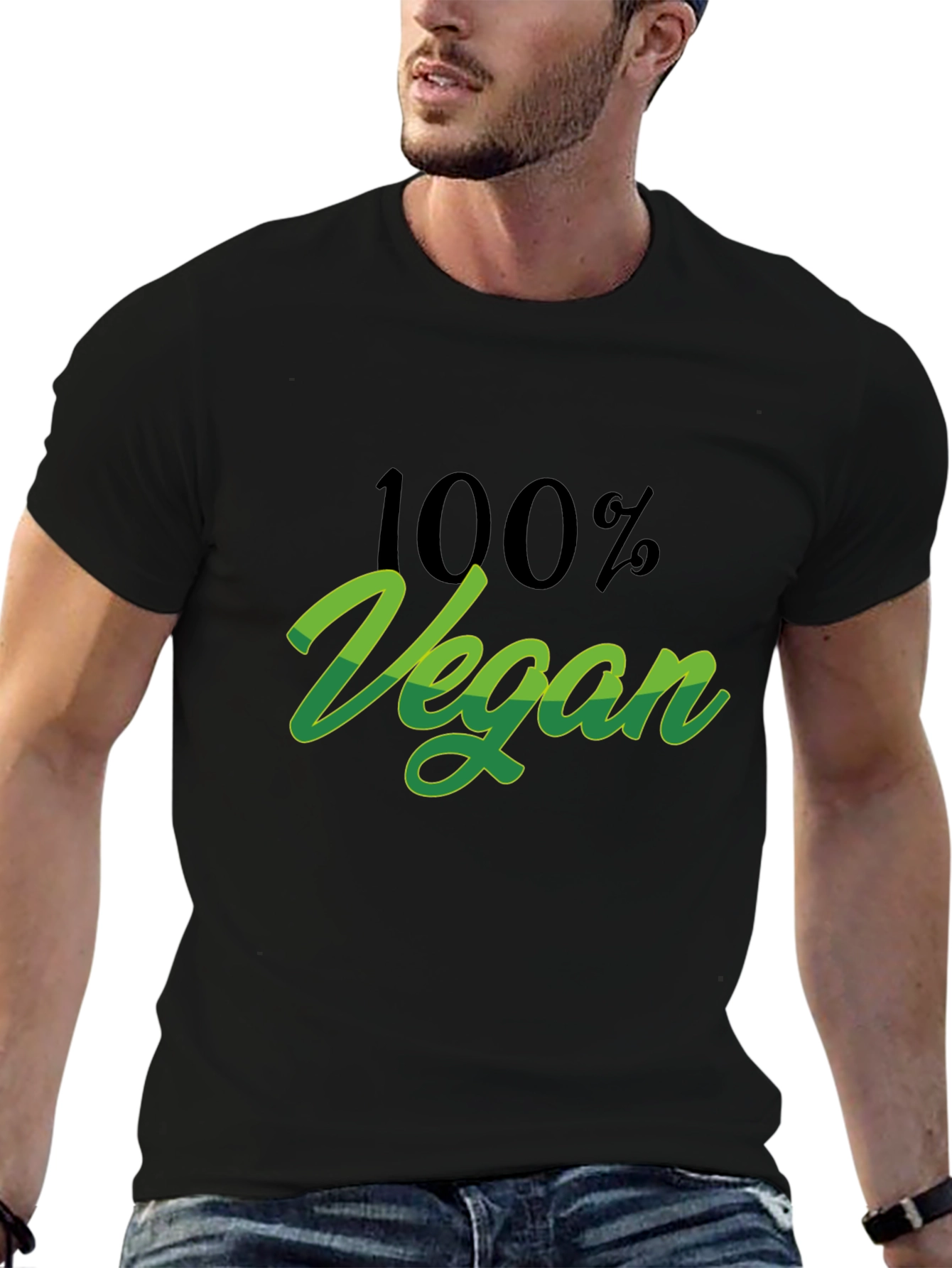 100% Vegan Graphic Tee - Stylish & Comfortable