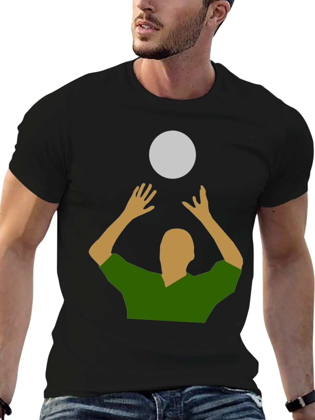 Volleyball Player Graphic T-Shirt