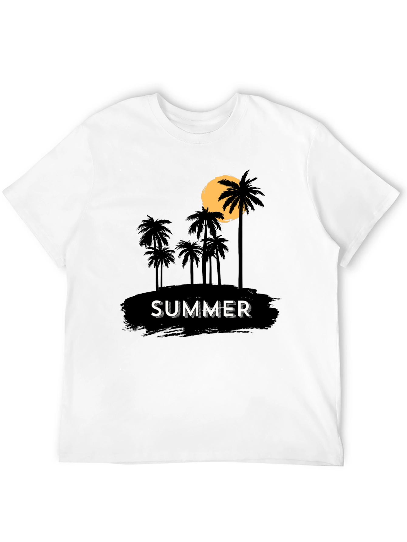 Summer Palm Tree Graphic Tee - Tropical Vacation Vibes