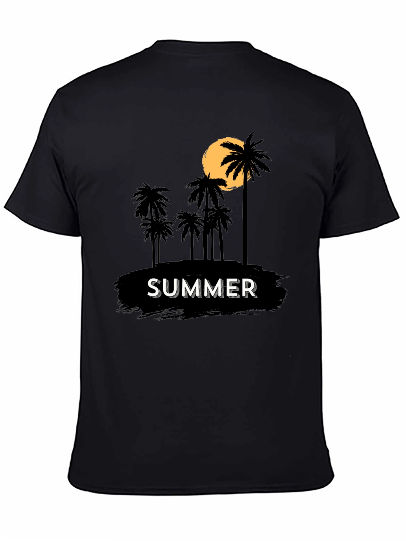 Summer Palm Tree Graphic Tee - Tropical Vacation Vibes