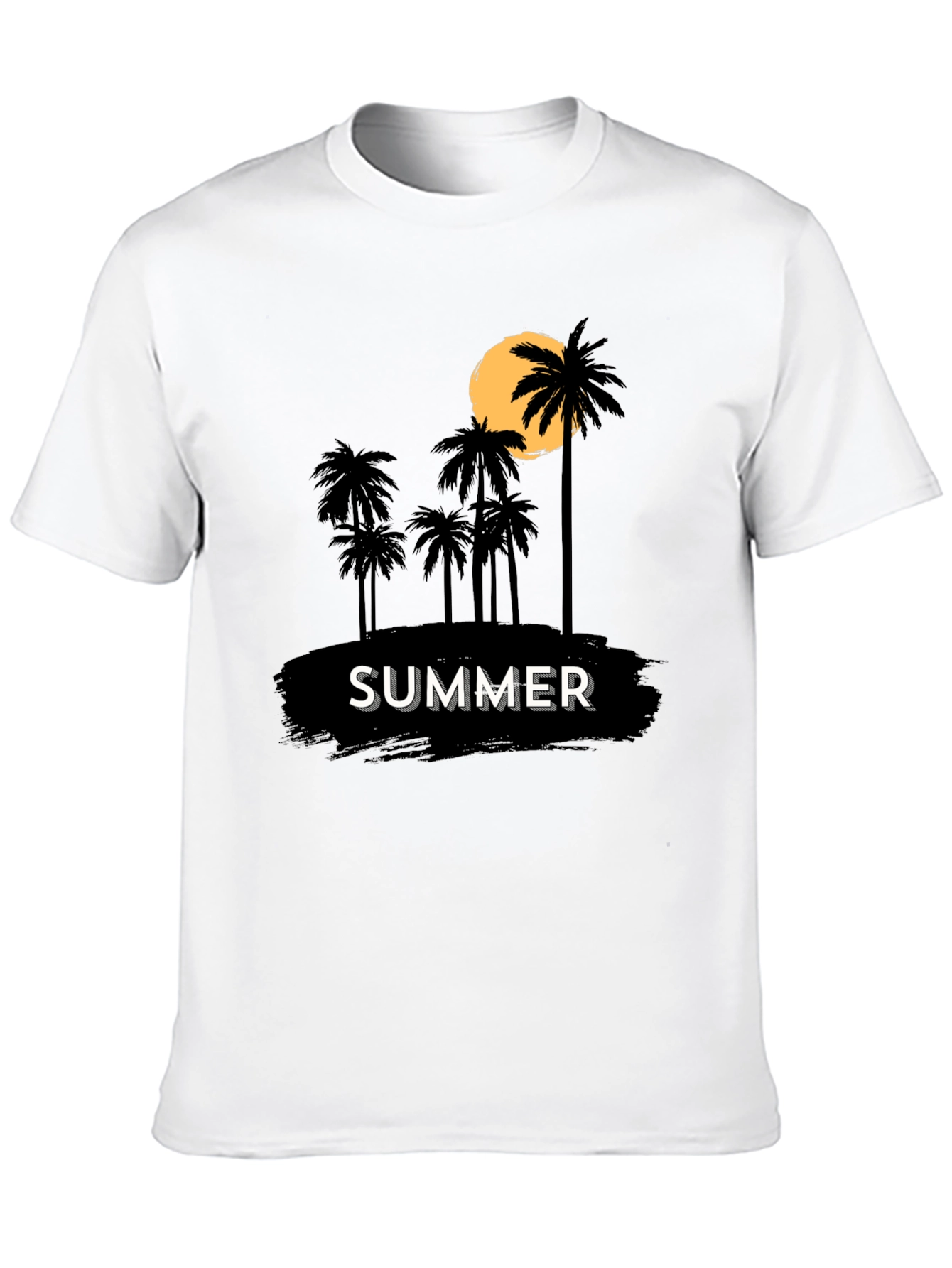 Summer Palm Tree Graphic Tee - Tropical Vacation Vibes