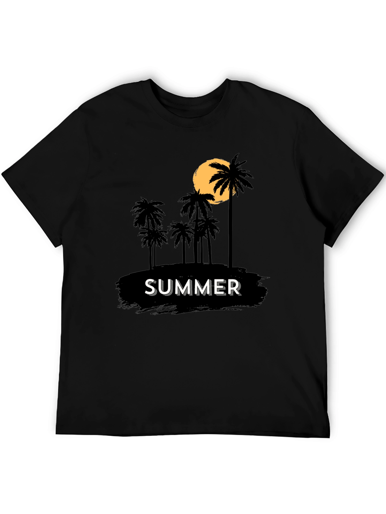 Summer Palm Tree Graphic Tee - Tropical Vacation Vibes