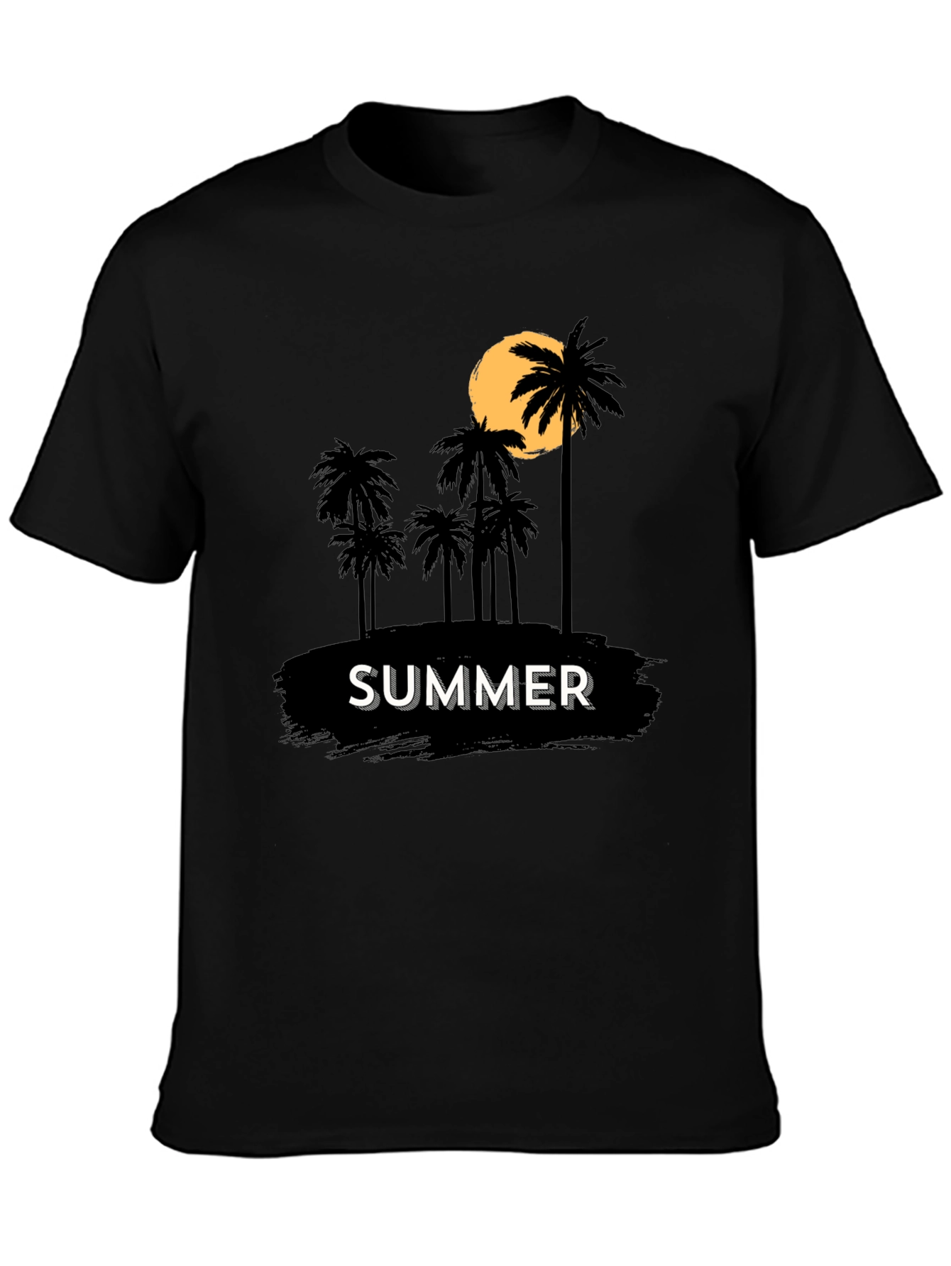Summer Palm Tree Graphic Tee - Tropical Vacation Vibes