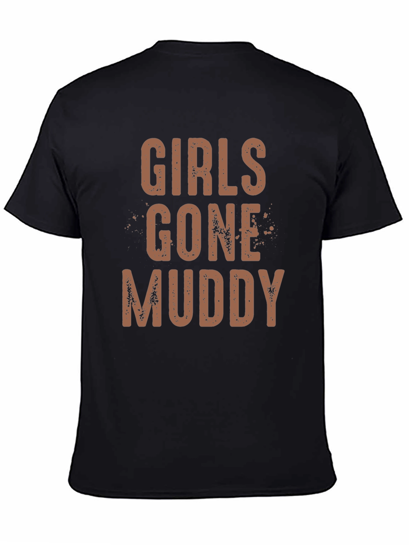 Girls Gone Muddy Black Graphic T-Shirt