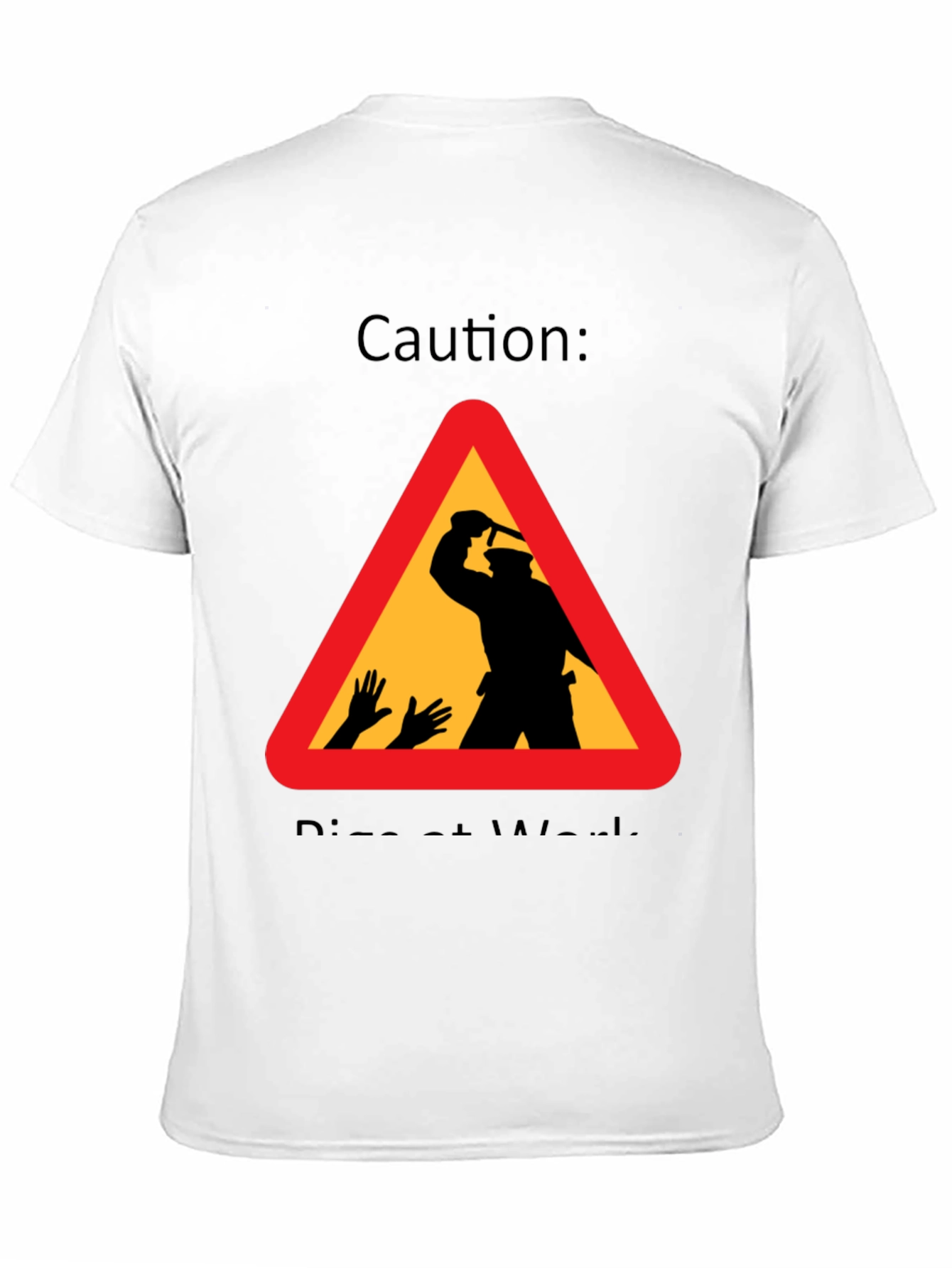 Caution: Dismemberment at Work Black Graphic T-Shirt
