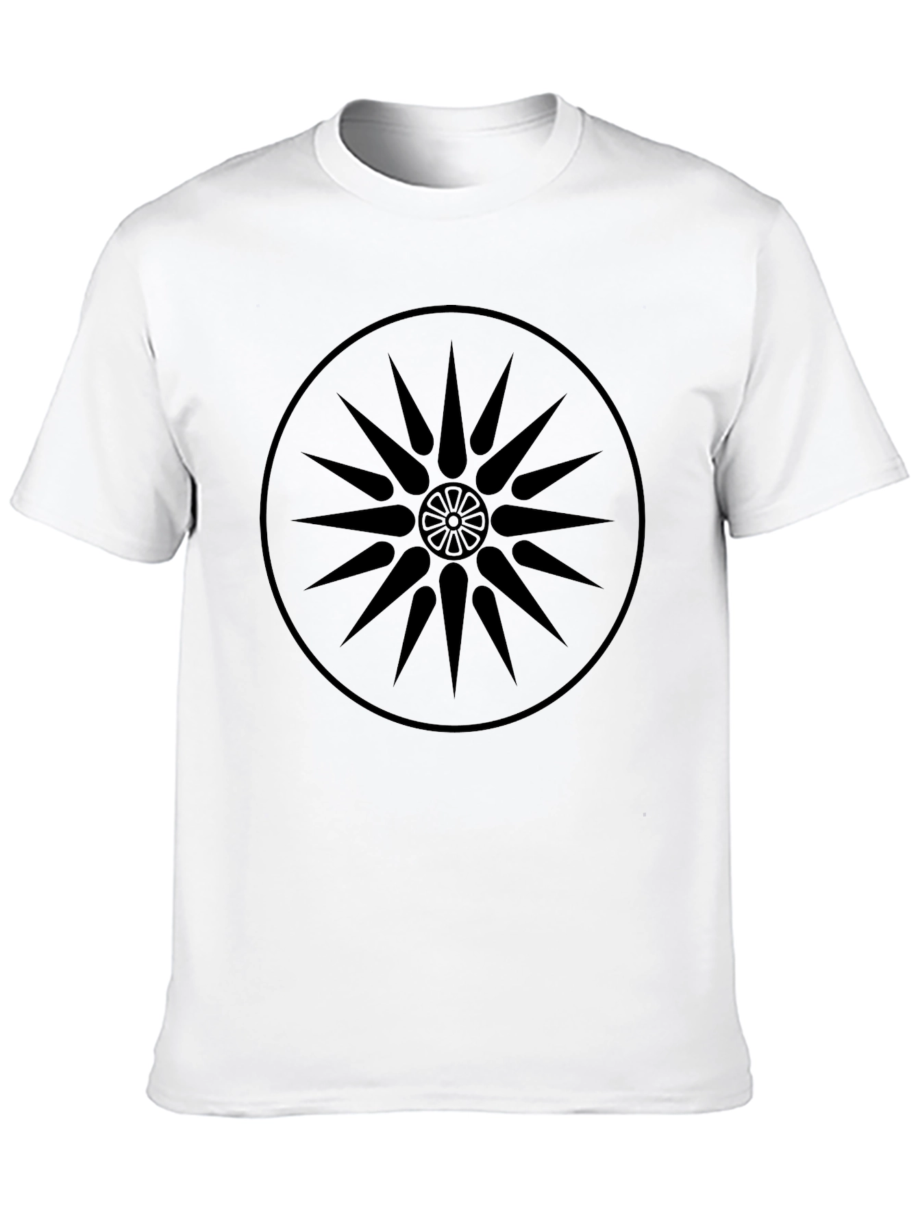 Black Starburst Graphic Tee - Stylish Casual Wear