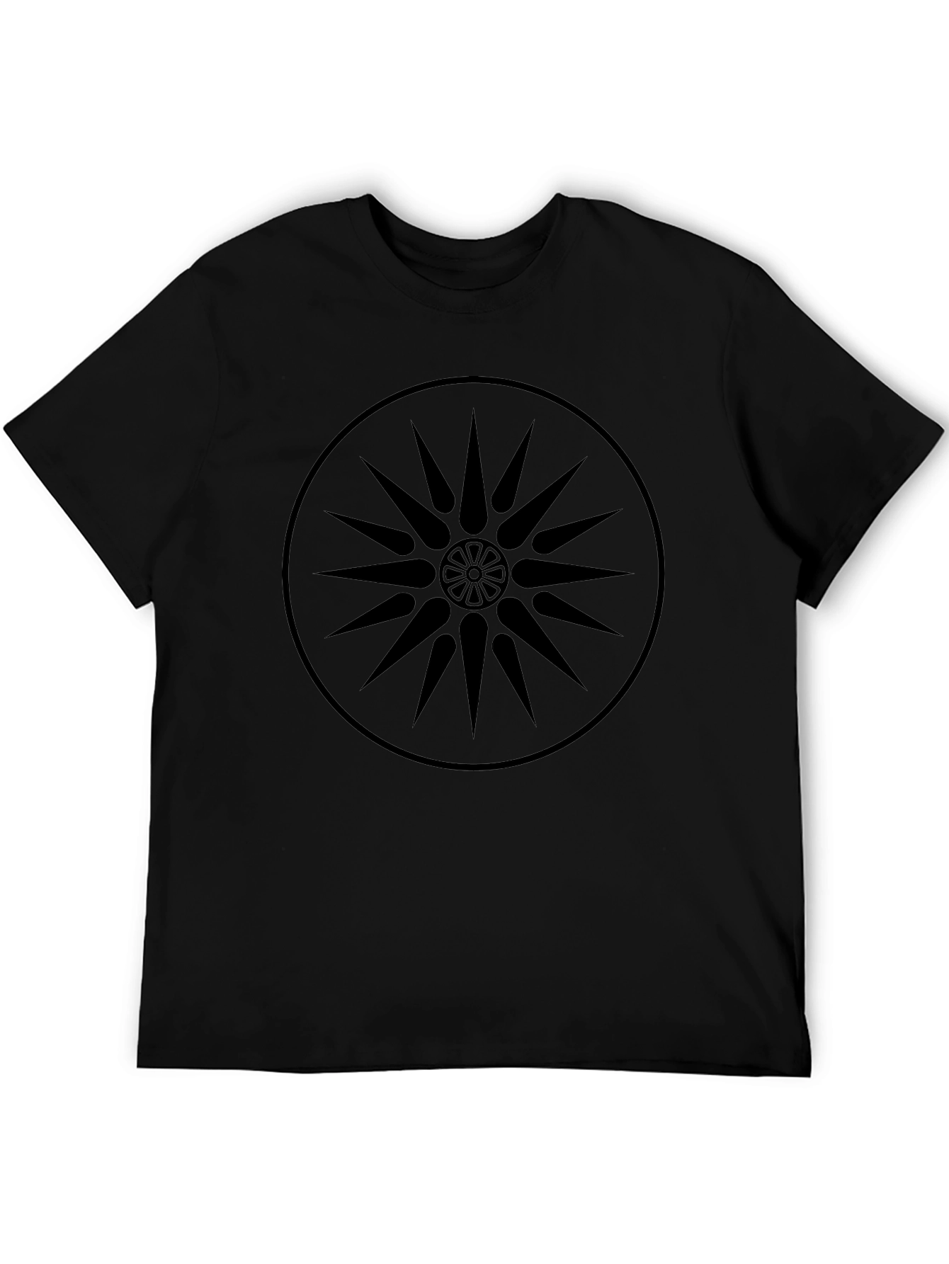 Black Starburst Graphic Tee - Stylish Casual Wear