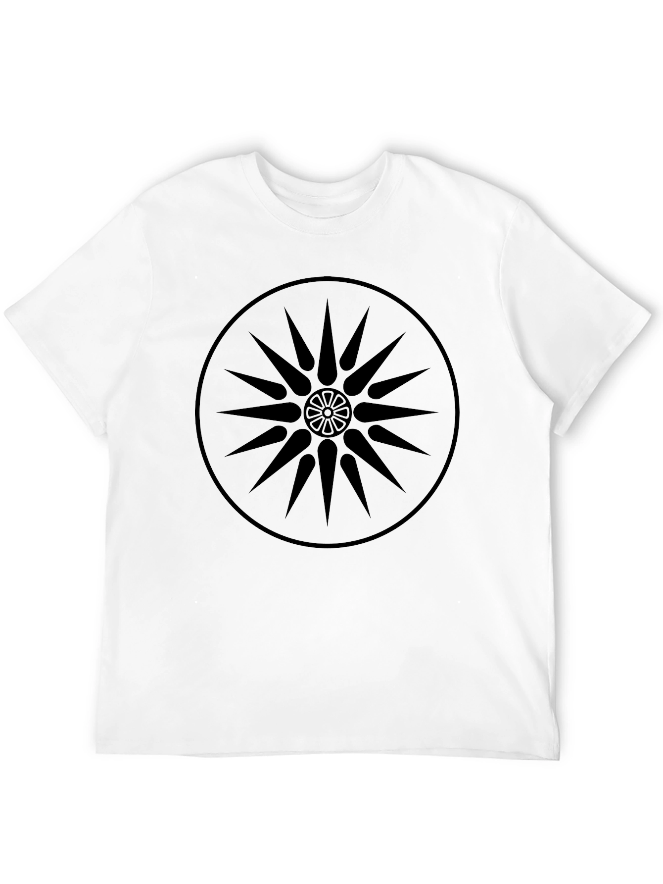 Black Starburst Graphic Tee - Stylish Casual Wear