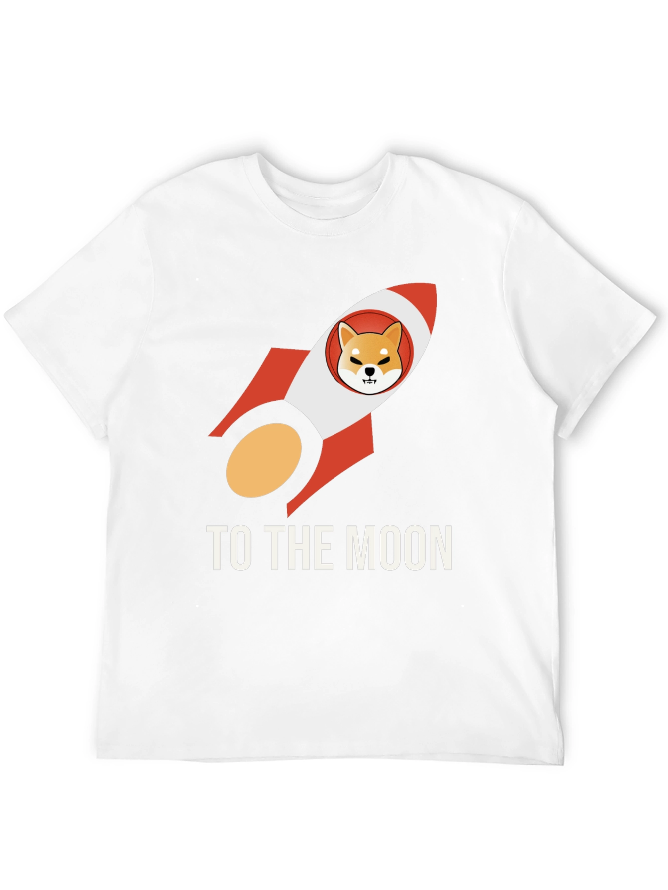Shiba Inu Rocket to the Moon Black T-Shirt