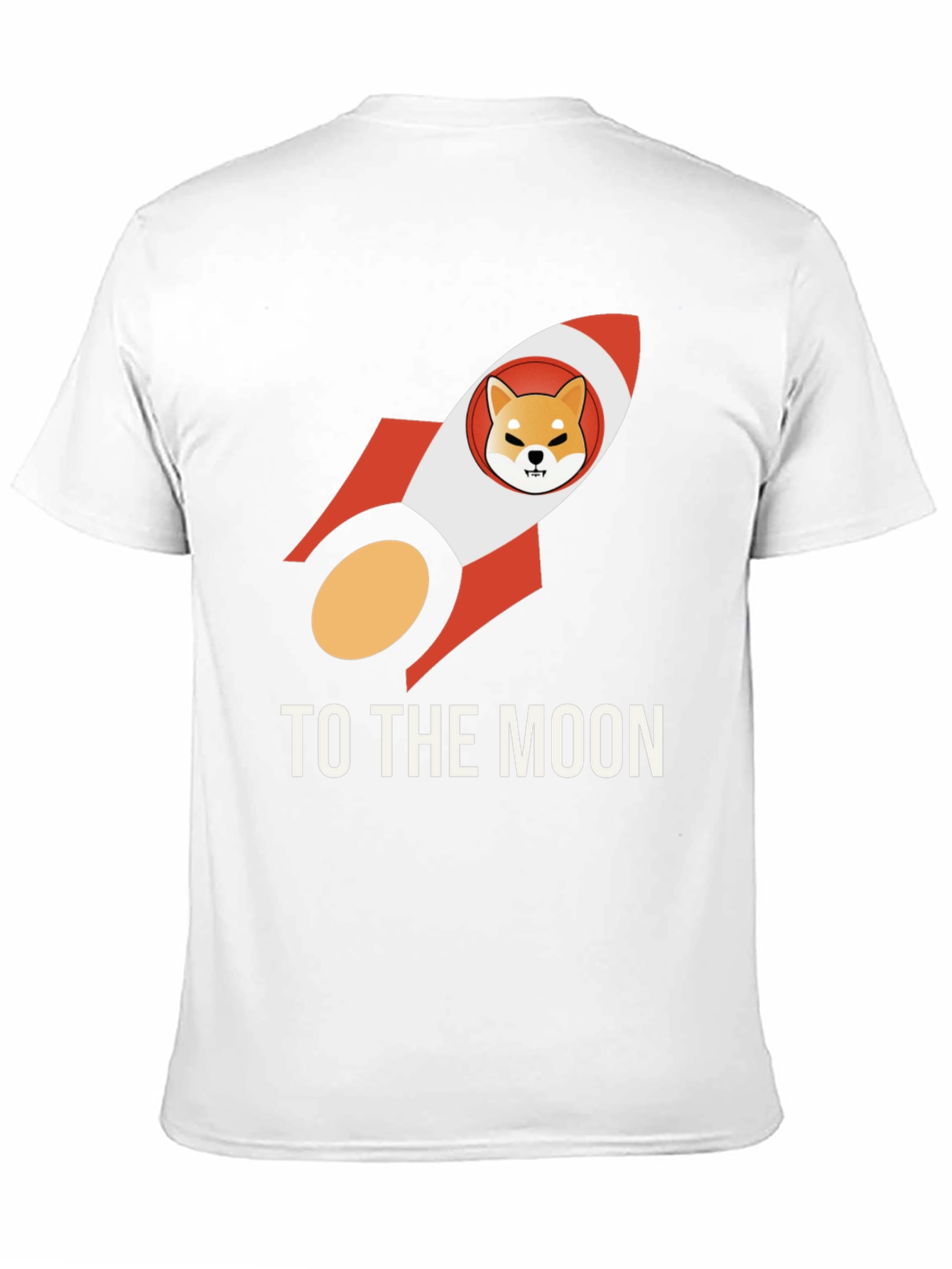 Shiba Inu Rocket to the Moon Black T-Shirt