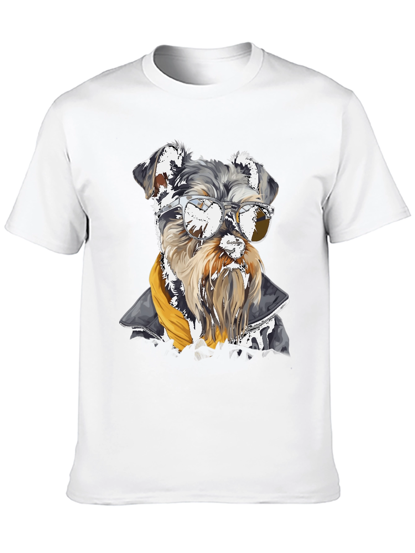 Cool Dog Graphic Tee - Schnauzer in Sunglasses