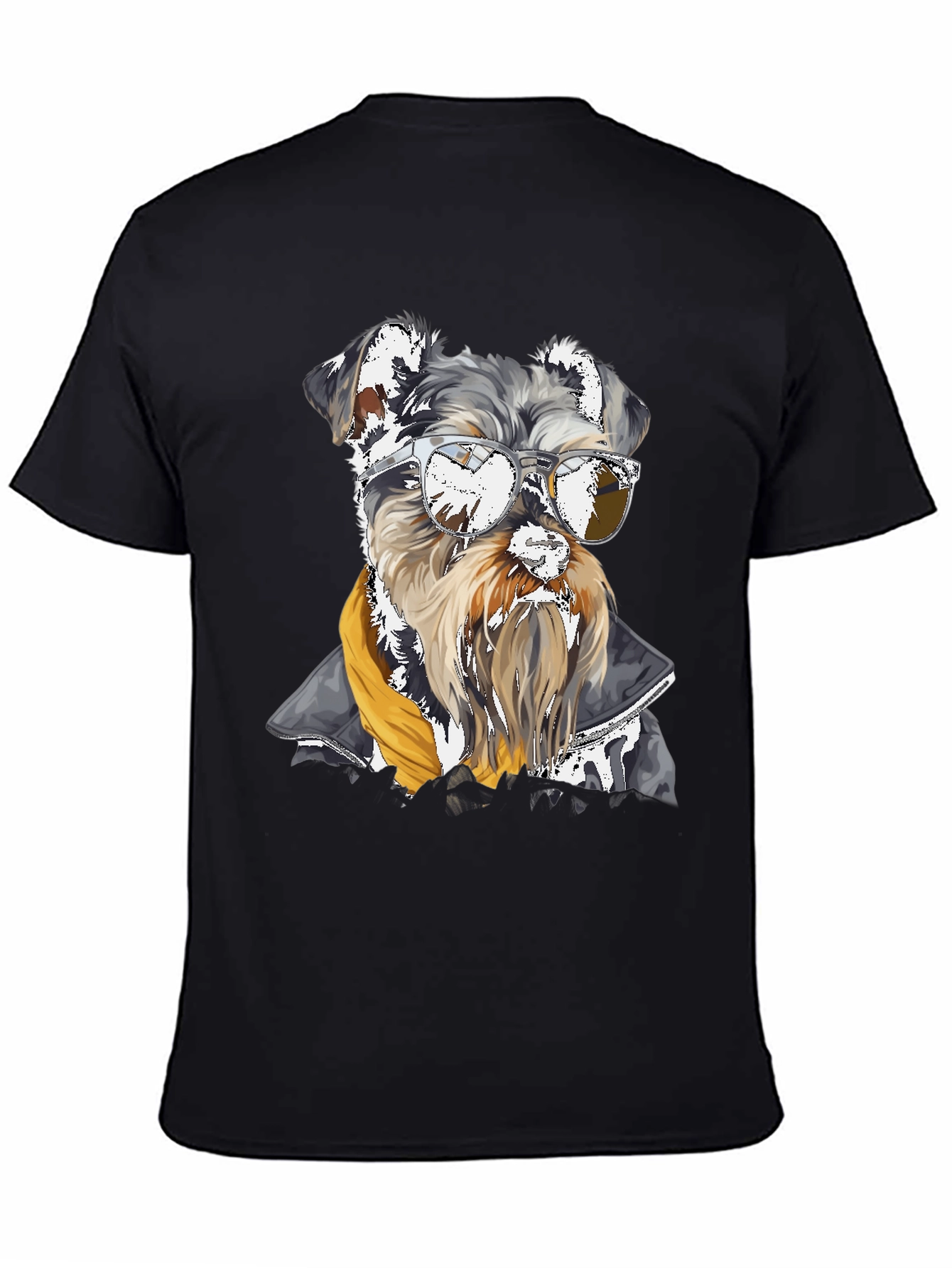 Cool Dog Graphic Tee - Schnauzer in Sunglasses