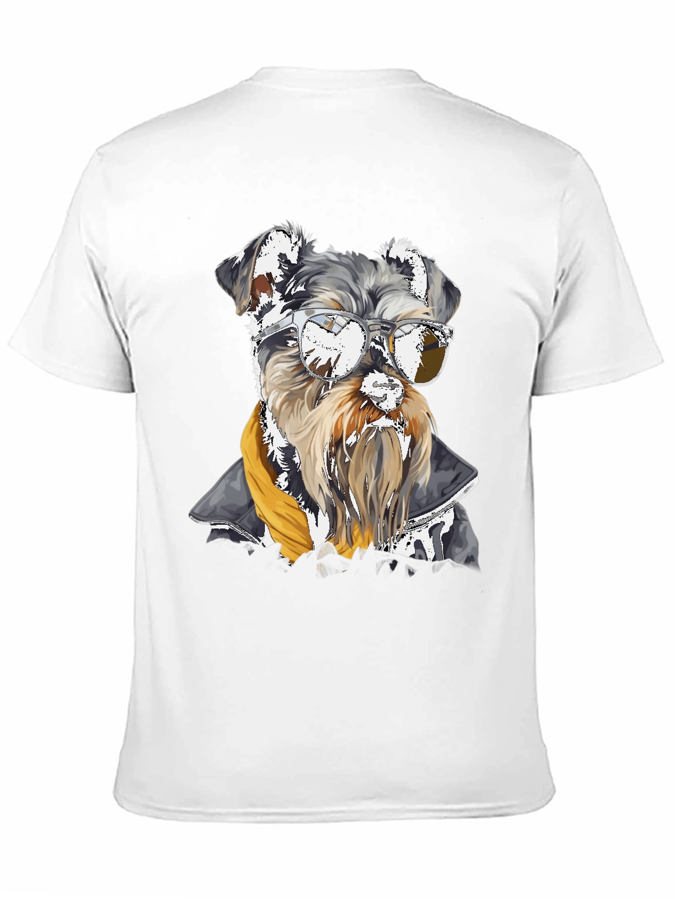 Cool Dog Graphic Tee - Schnauzer in Sunglasses