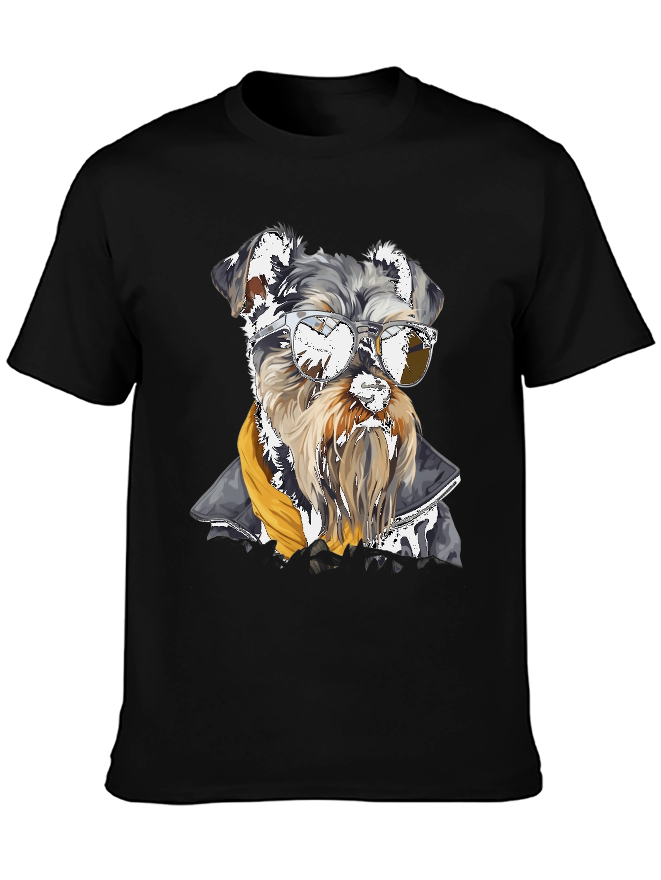 Cool Dog Graphic Tee - Schnauzer in Sunglasses