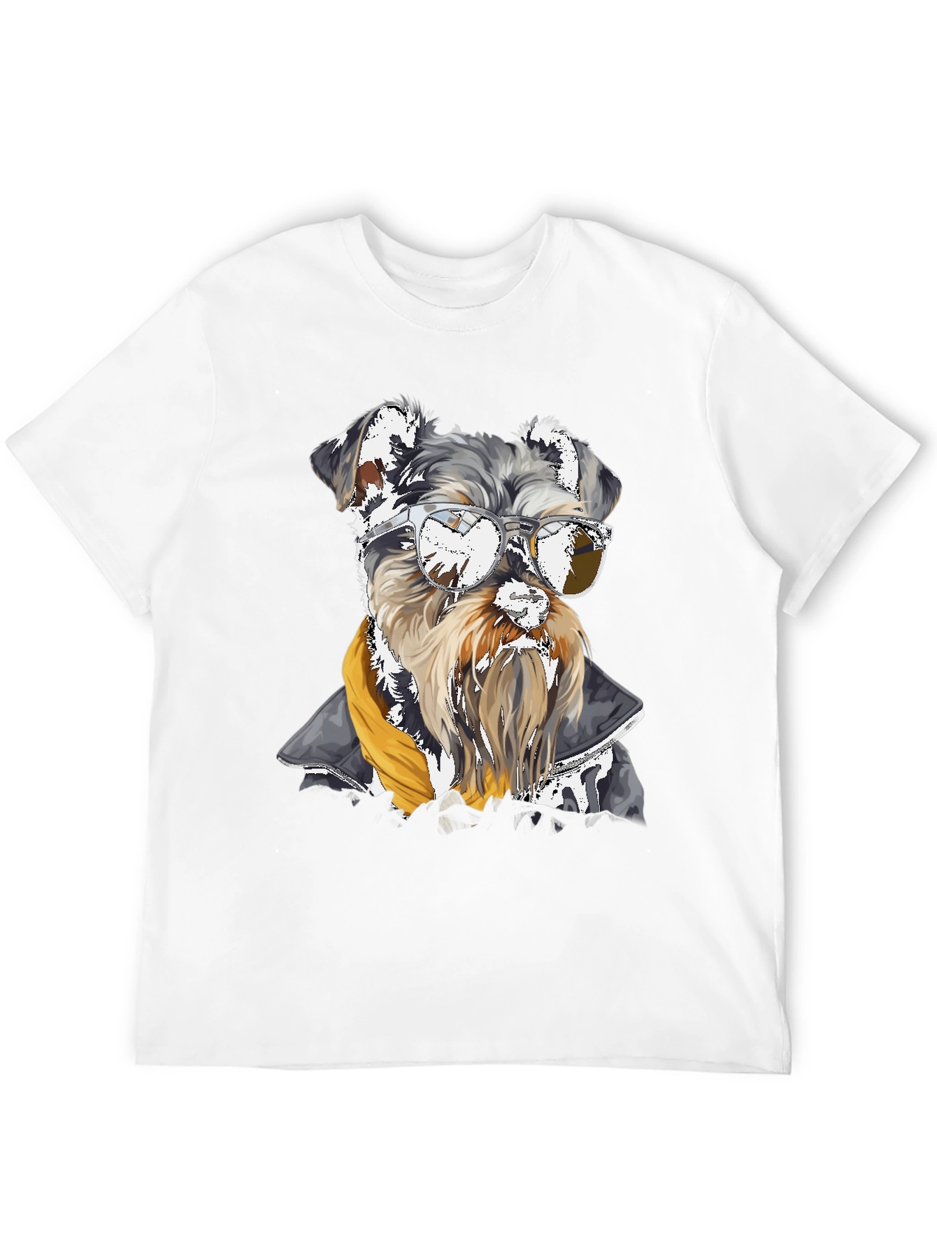 Cool Dog Graphic Tee - Schnauzer in Sunglasses