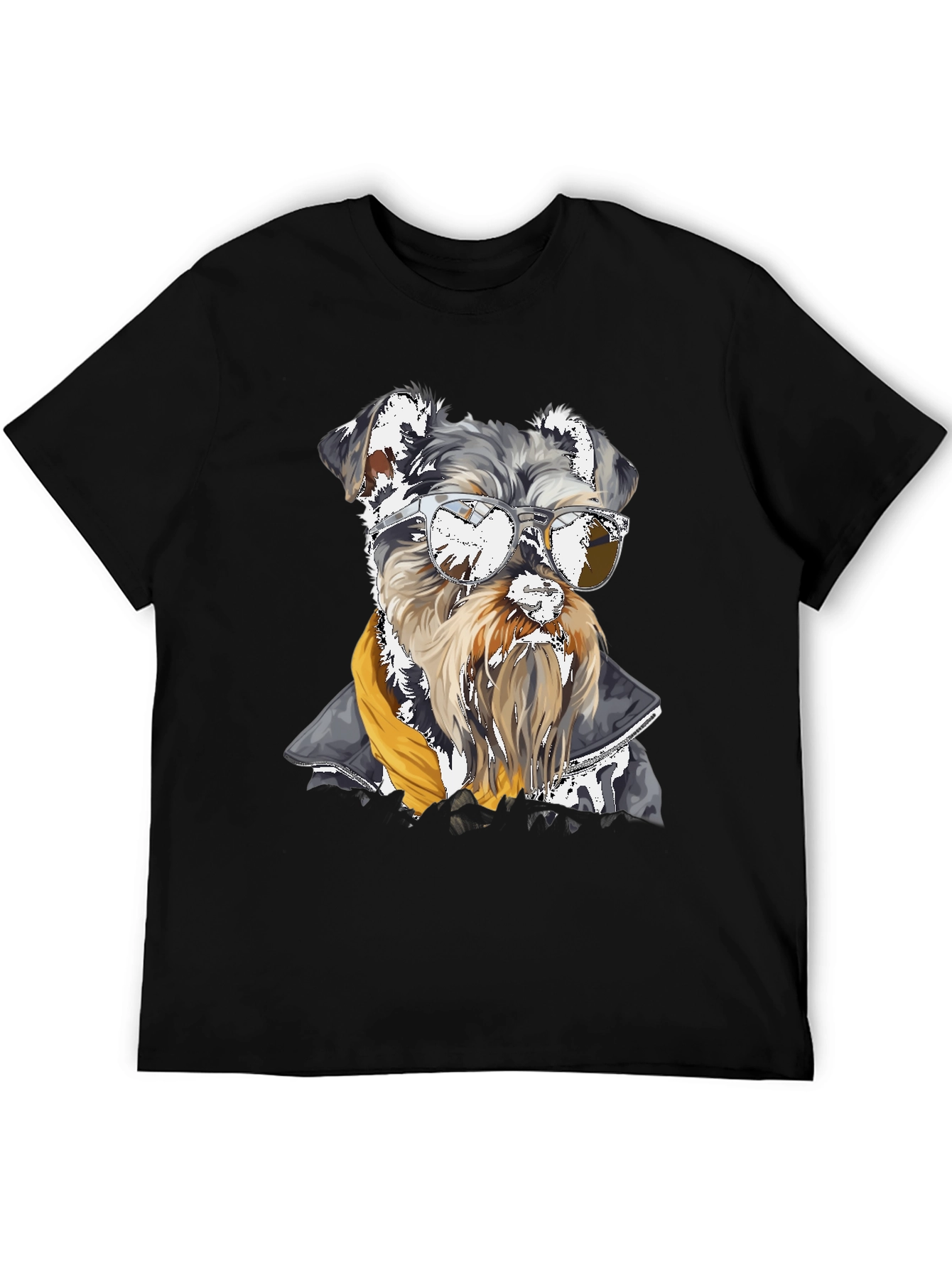 Cool Dog Graphic Tee - Schnauzer in Sunglasses