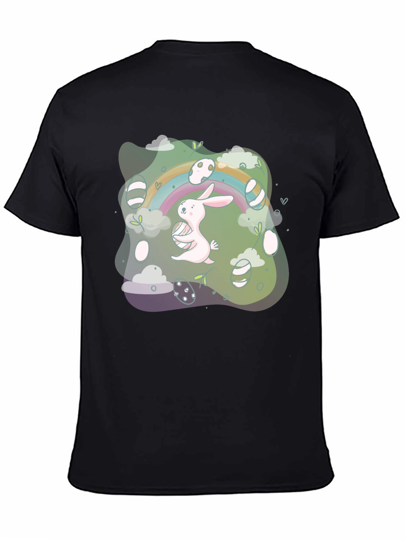 Easter Bunny Rainbow Graphic Tee