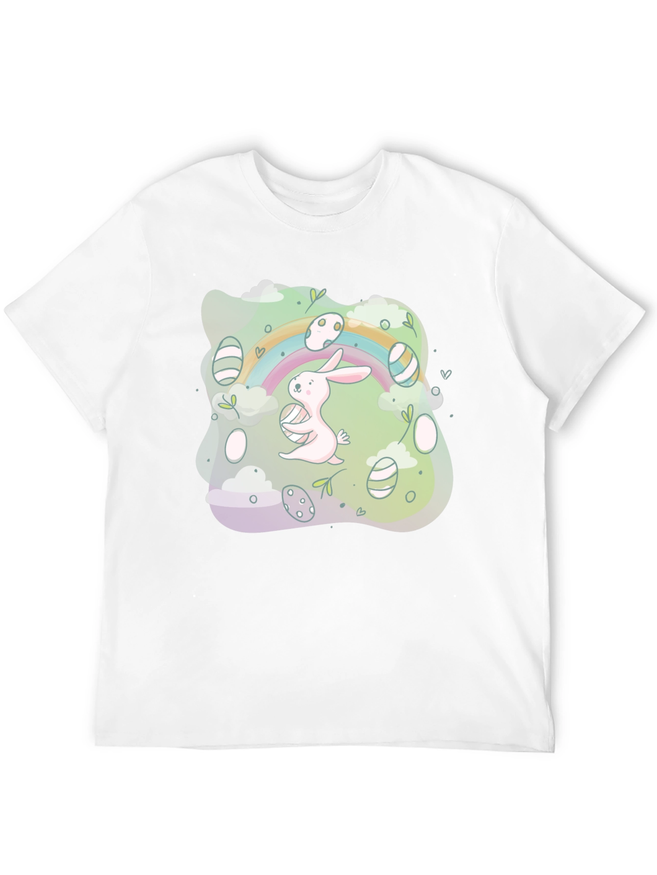 Easter Bunny Rainbow Graphic Tee