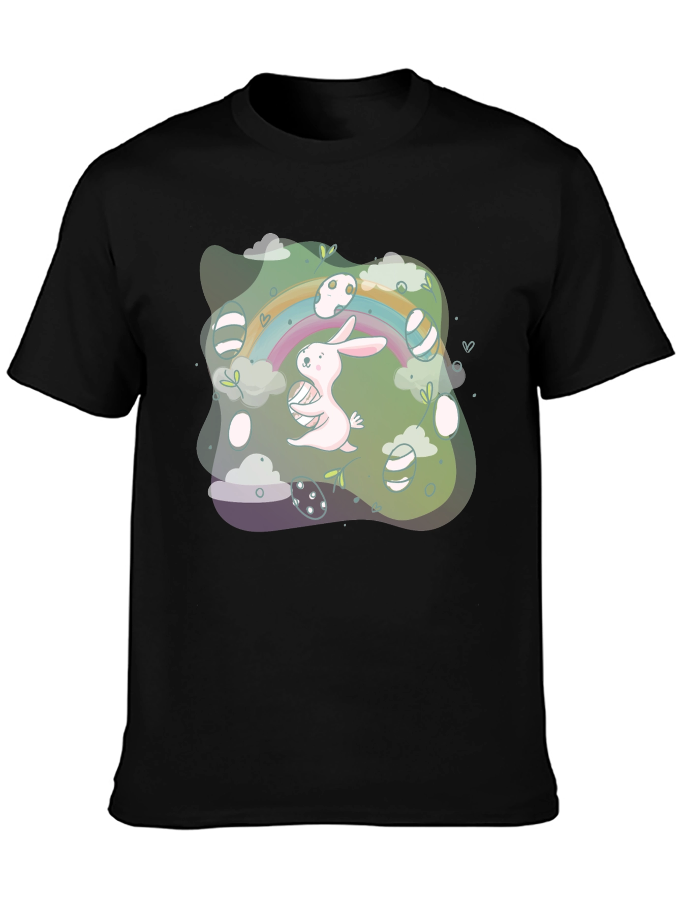 Easter Bunny Rainbow Graphic Tee