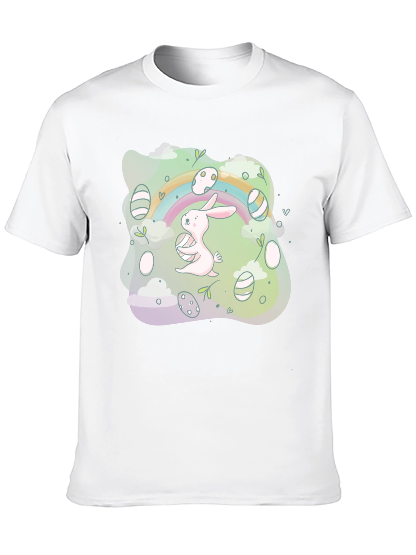 Easter Bunny Rainbow Graphic Tee