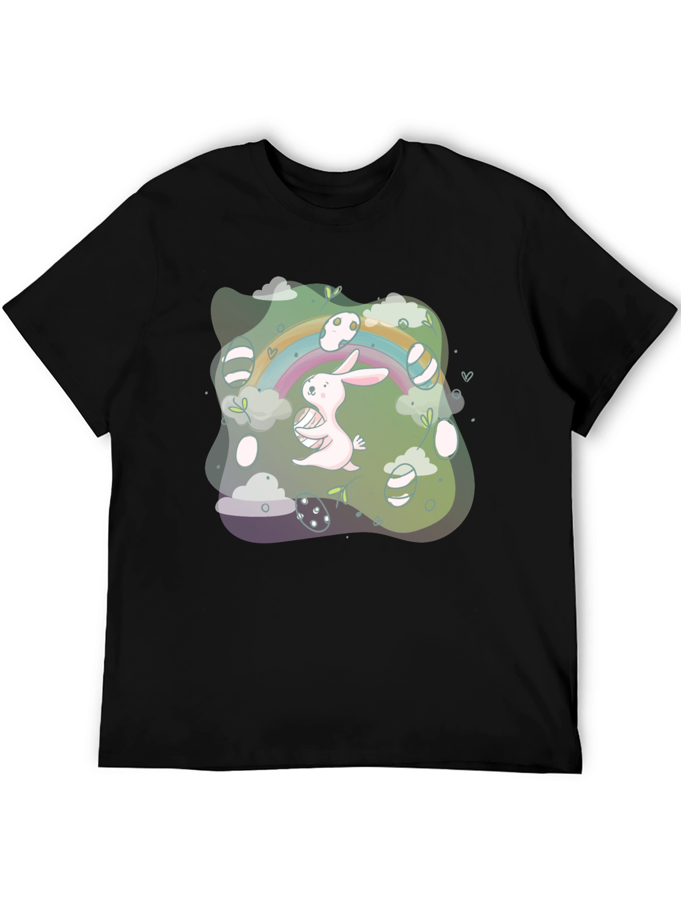 Easter Bunny Rainbow Graphic Tee
