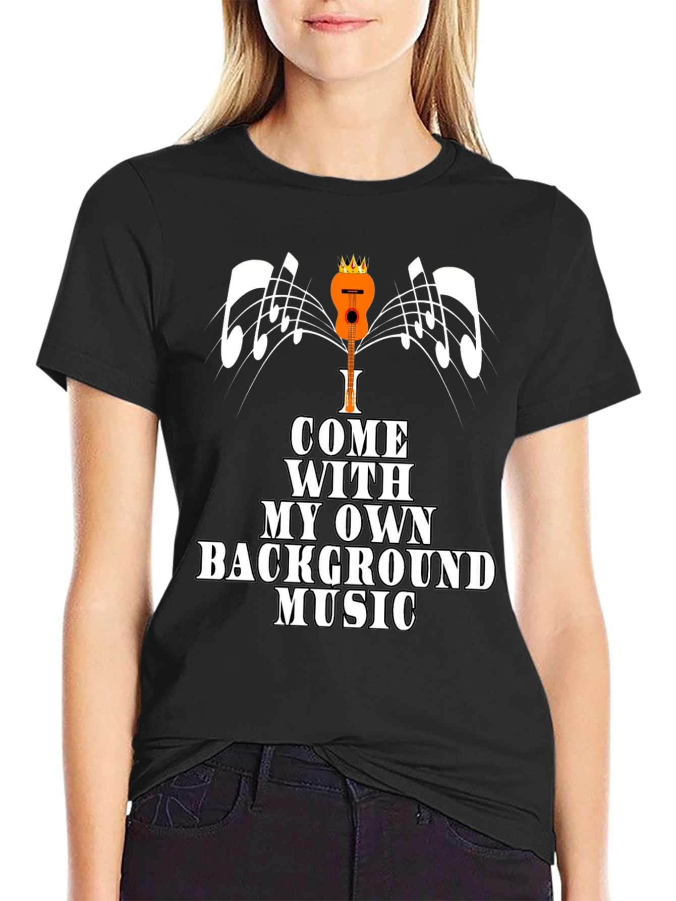 Background Music T-Shirt - Quirky Musician Tee