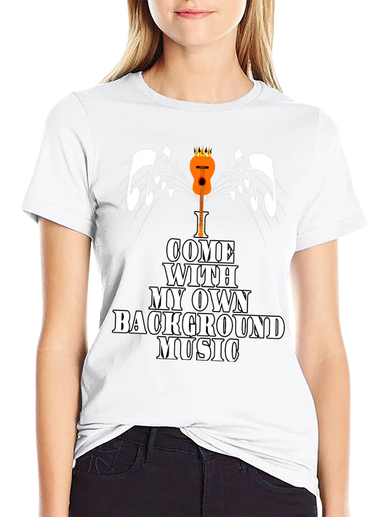 Background Music T-Shirt - Quirky Musician Tee