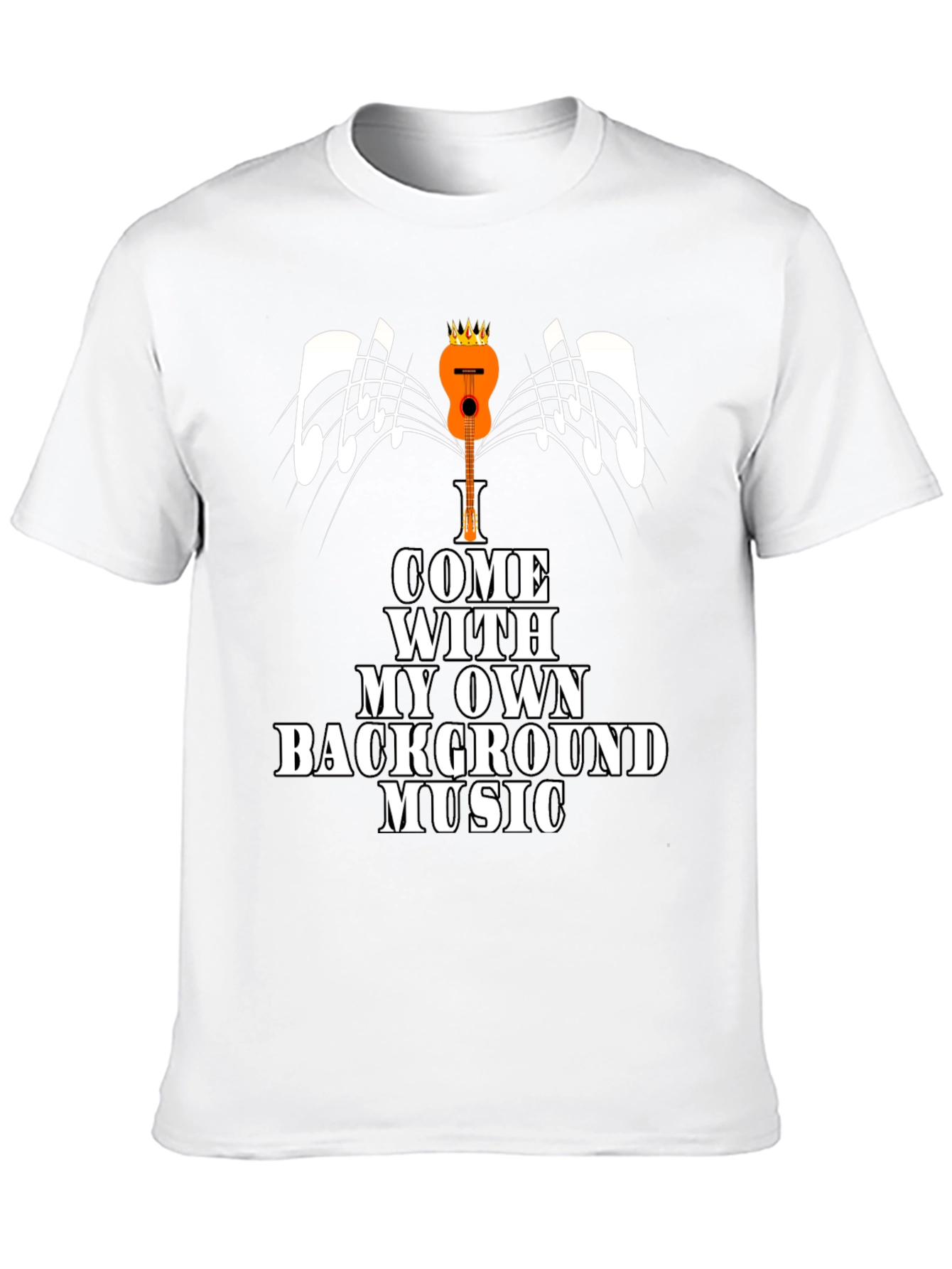 Background Music T-Shirt - Quirky Musician Tee