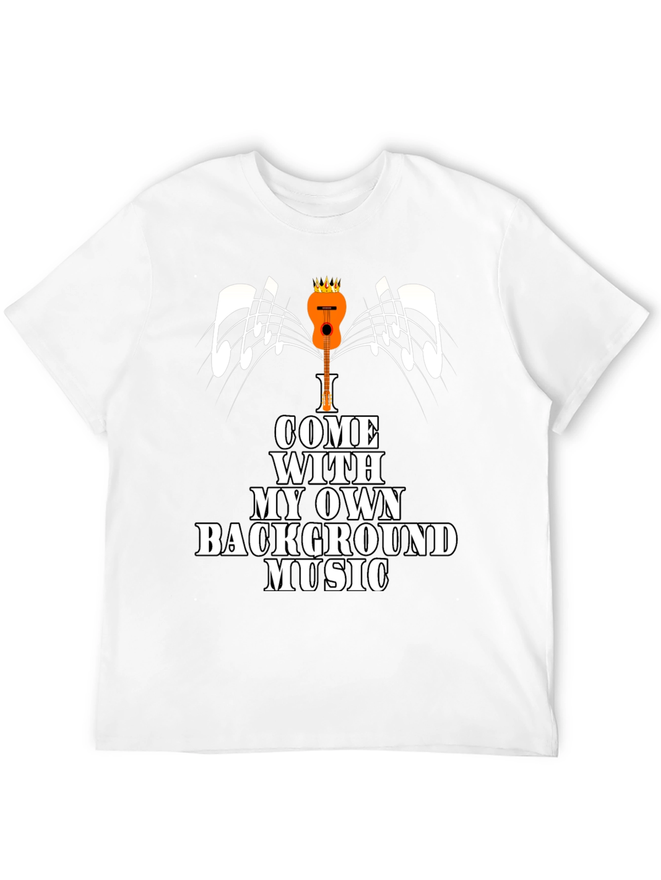 Background Music T-Shirt - Quirky Musician Tee