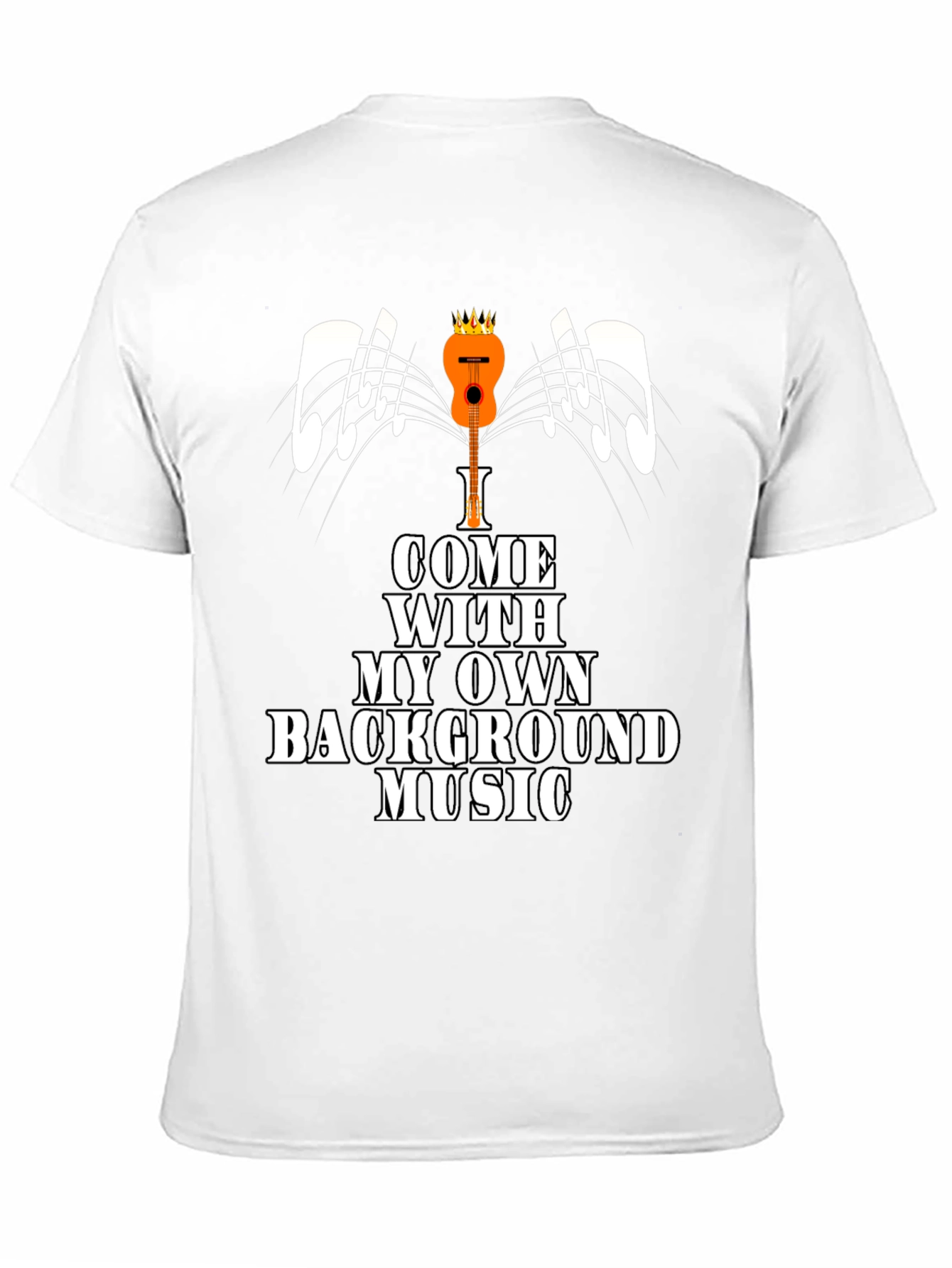 Background Music T-Shirt - Quirky Musician Tee