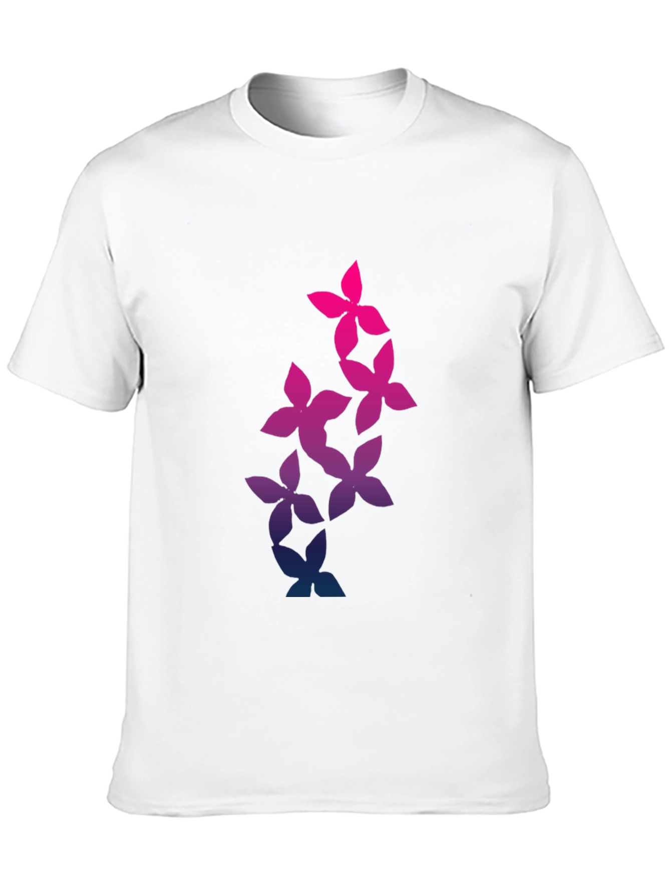 Floral Gradient T-Shirt - Stylish Mens Tee