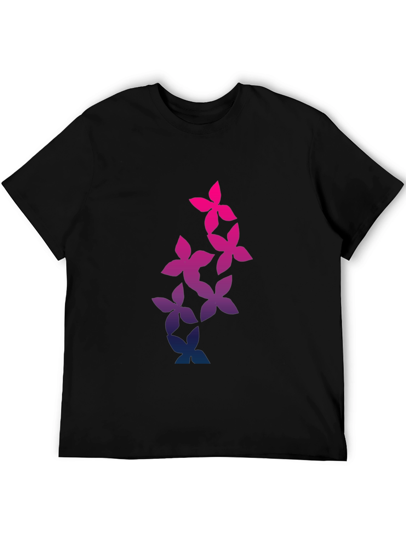 Floral Gradient T-Shirt - Stylish Mens Tee