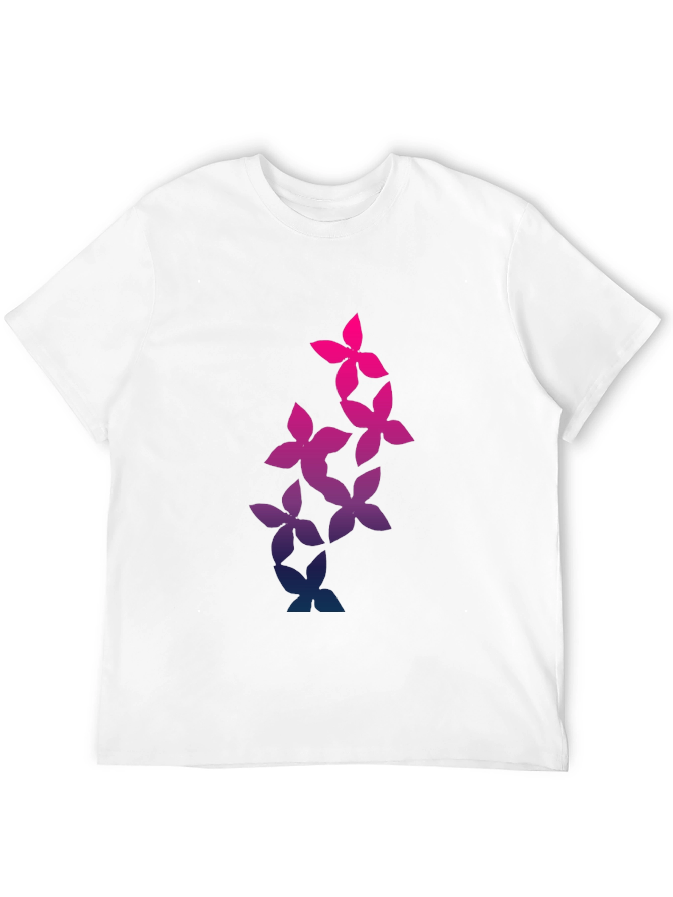 Floral Gradient T-Shirt - Stylish Mens Tee