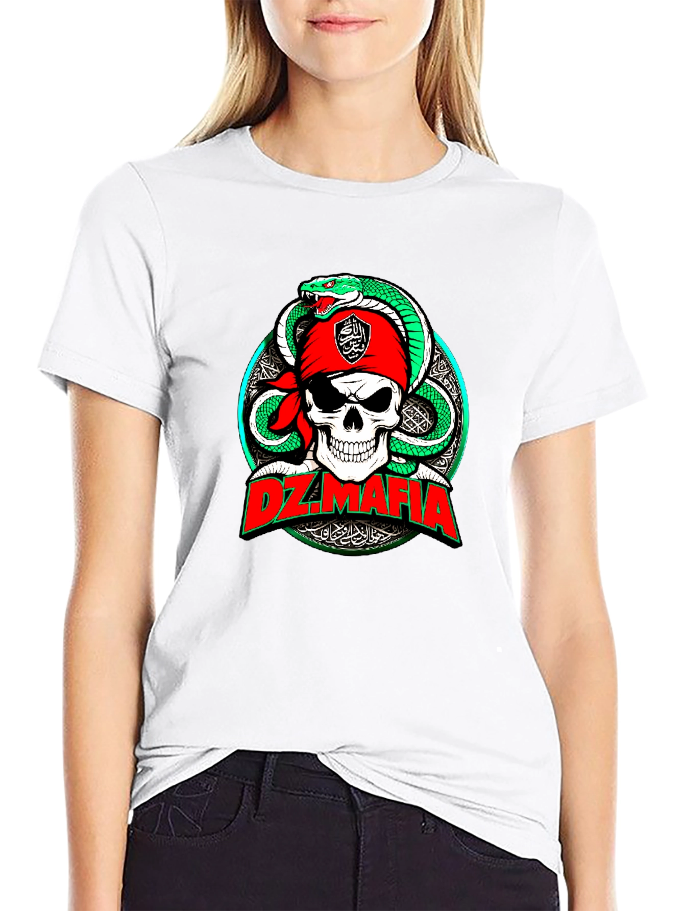 DZ Mafia Skull & Snake Graphic Tee