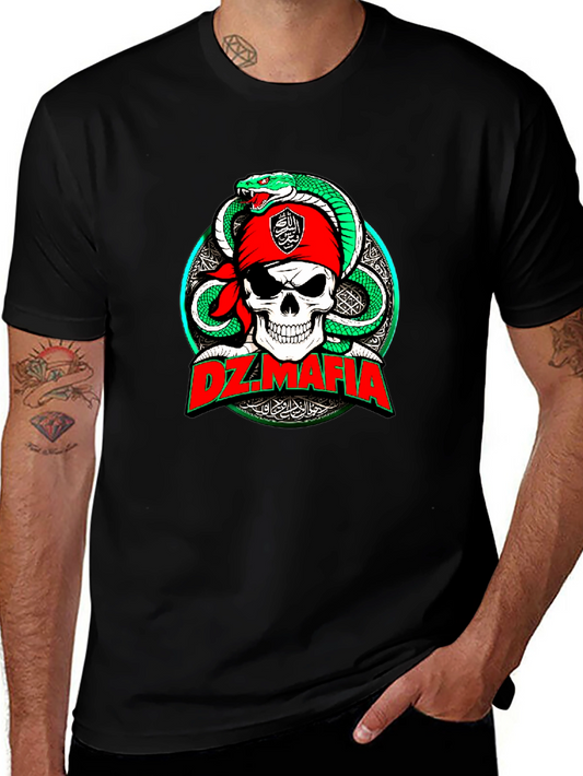 DZ Mafia Skull & Snake Graphic Tee