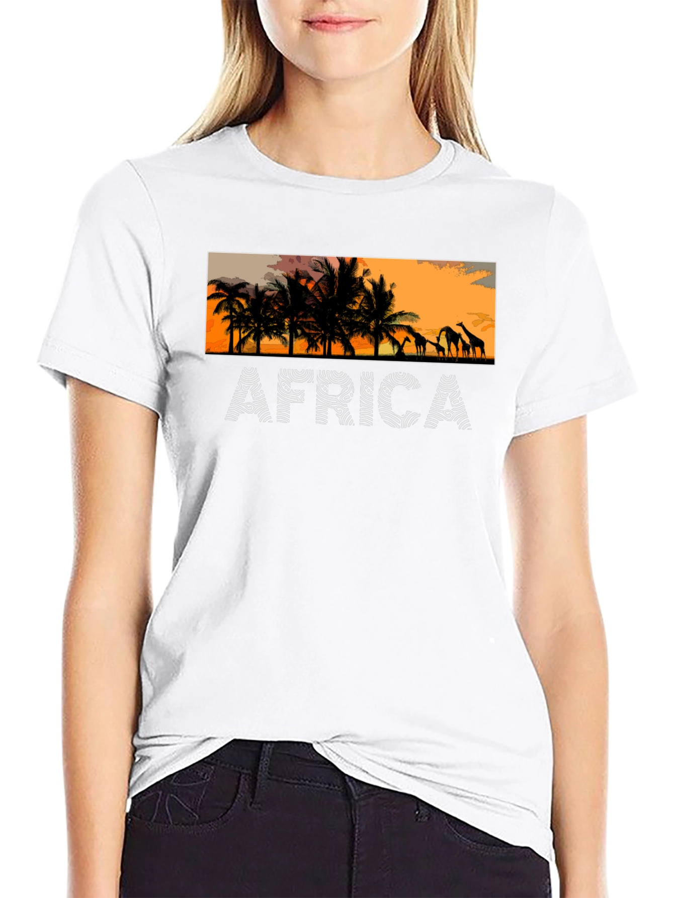 Africa Sunset Graphic Tee - Trendy & Stylish