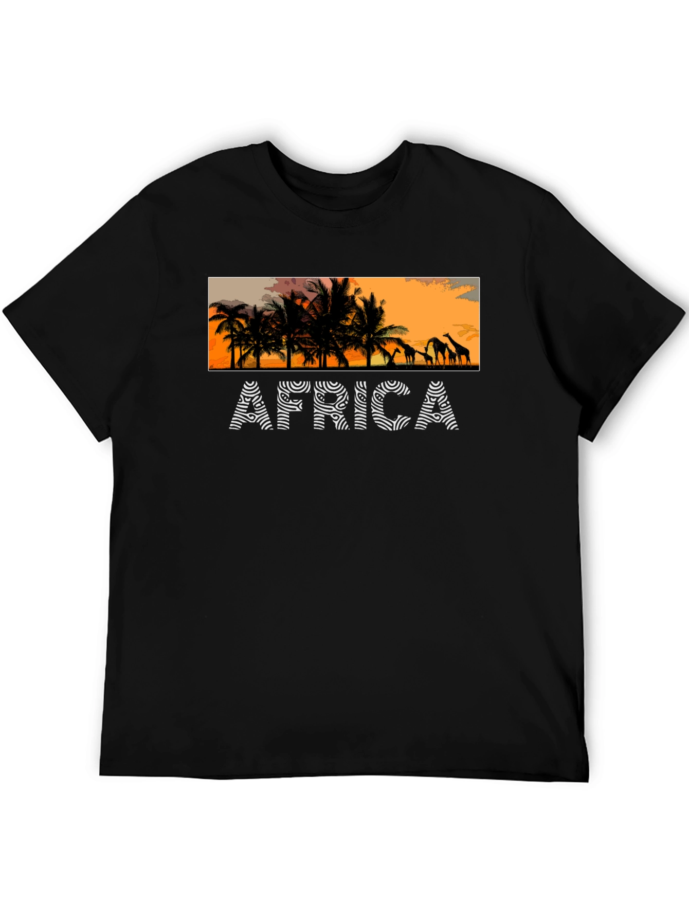 Africa Sunset Graphic Tee - Trendy & Stylish